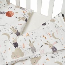Змінна постіль 3 ел Twins Comfort Soft (фланель) 3010-TS-202, Rabbits , беж світлий